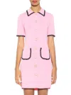 Alexia Admor Odette Knit Shirtdress In Pink