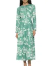 Alexia Admor Ophelia Long Sleeve Midi Dress In Green