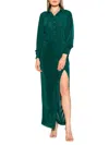 Alexia Admor Women's Rae Long Sleeves Button Down Dress In Green