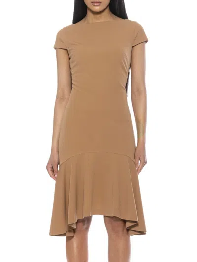 Alexia Admor Women's Renata Fit And Flare Dress In Nude