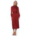 Alexia Admor Safiya Dress In Burgundy