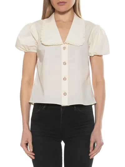 ALEXIA ADMOR WOMEN'S SANDRA PUFF SLEEVE BLOUSE