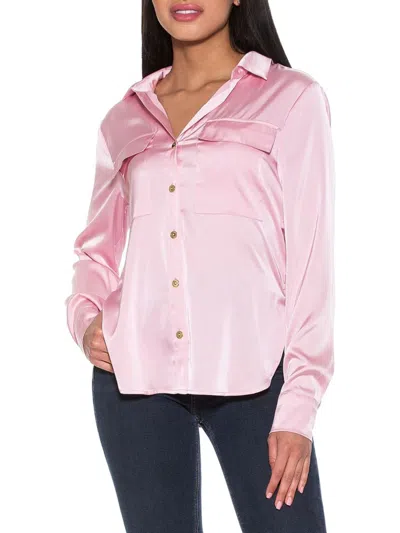 Alexia Admor Women's Satin Shirt In Pink