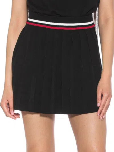 Alexia Admor Women's Serena Pleated Tennis Skirt In Black