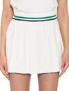 Alexia Admor Women's Serena Pleated Tennis Skirt In Ivory