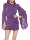 Alexia Admor Women's Sibyl Ruched Mini Dress In Plum