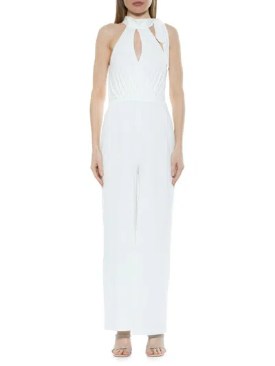 Alexia Admor Women's Sienna Halter Jumpsuit In Ivory