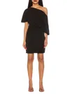 Alexia Admor Suri Draped One-shoulder Minidress In Black