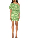 Alexia Admor Women's Suri Draped Mini Dress In Green