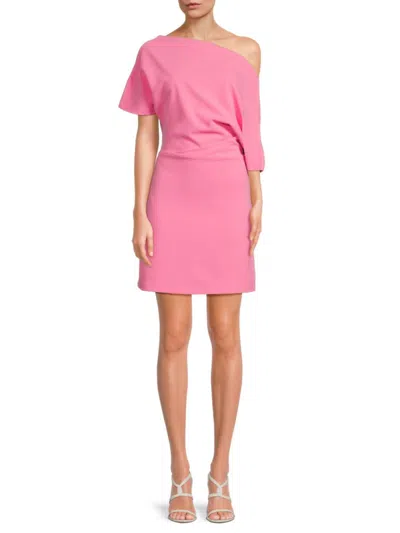 Alexia Admor Women's Suri Draped Mini Dress In Pink