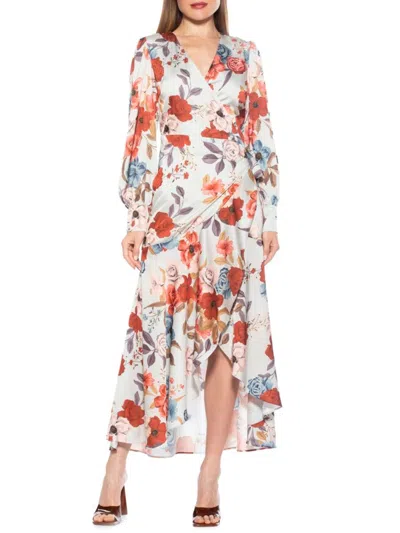 Alexia Admor Women's Tala Wrap Maxi Dress In Large Floral