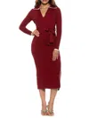 Alexia Admor Tatiana Dress In Burgundy