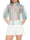 Alexia Admor Women's The Billie Puff Sleeve Blouse In Halogen Floral