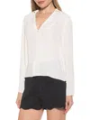 Alexia Admor Lori Long Sleeve Blouse In Ivory