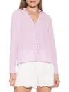 Alexia Admor Women's The Lori Button Up Blouse In Lilac