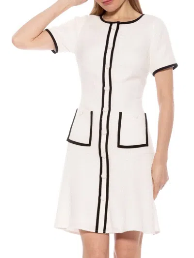 Alexia Admor Women's Tweed Mini Shift Dress In Ivory