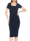 Alexia Admor Vance Peplum Sheath Dress In Navy