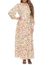 Alexia Admor Women's Yesenia Bishop Sleeve Maxi Dress In Beige Floral