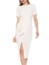Alexia Admor Women's Zayd Ruffle Midi Sheath Dress In Ivory