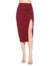 ALEXIA ADMOR WOMEN'S ZAYLA SIDE SLIT PONTE PENCIL SKIRT