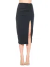 Alexia Admor Zayla Ruched Pencil Skirt In Navy