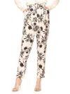Alexia Admor Zayna Belted Cigarette Pants In Oat Floral