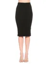 Alexia Admor Zion Cable Knit Midi Skirt In Black