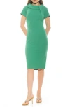 Alexia Admor Wrene Sheath Dress In Fern Green