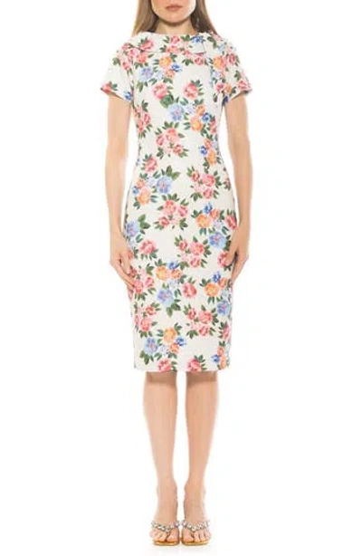 Alexia Admor Wrene Dress In Ivory Floral