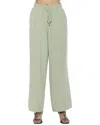 Alexia Admor Xila Linen-blend Wide Leg Pant In Green