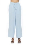 Alexia Admor Xila Linen-blend Wide Leg Pant In Blue