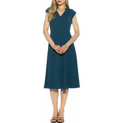 Alexia Admor Yara Cap Sleeve Midi Dress In Multi