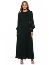 Alexia Admor Yesenia Long Sleeve Empire Waist Maxi Dress In Green