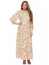 Alexia Admor Women's Yesenia Bishop Sleeve Maxi Dress In Multi