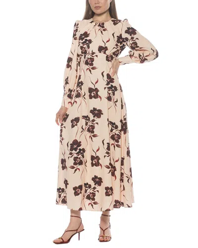 Alexia Admor Yesenia Long Sleeve Empire Waist Maxi Dress In Multi