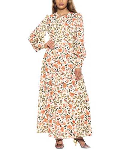 Alexia Admor Yesenia Long Sleeve Empire Waist Maxi Dress In Multi