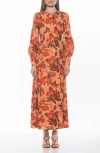 Alexia Admor Yesenia Long Sleeve Empire Waist Maxi Dress