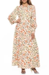 Alexia Admor Yesenia Long Sleeve Empire Waist Maxi Dress
