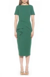 Alexia Admor Zayd Midi Sheath Dress In Green