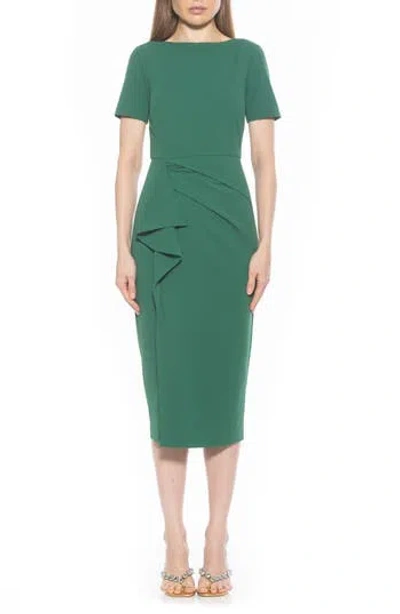 Alexia Admor Zayd Midi Sheath Dress In Green