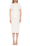 Alexia Admor Zayd Midi Sheath Dress In Ivory