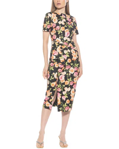 Alexia Admor Zayd Midi Sheath Dress In Black Floral