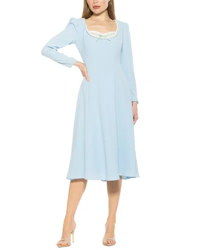 Alexia Admor Zenaida Fit And Flare Dress In Blue
