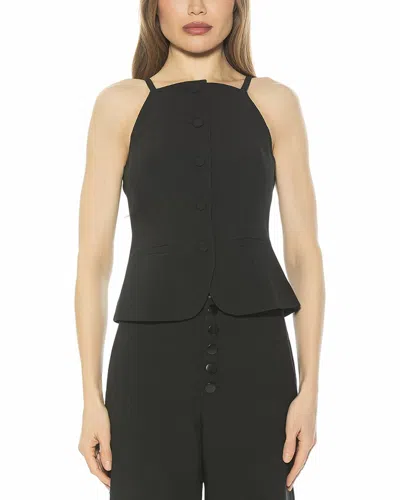 Alexia Admor Ziv Vest Top In Black