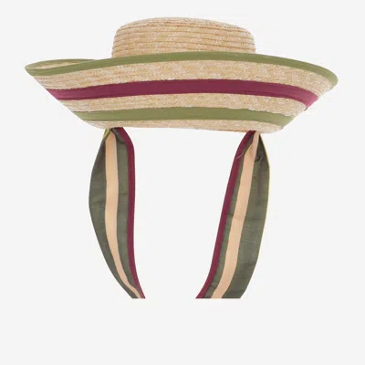 Alexia Alvarez De Toledo Asymmetrical Raffia Hat