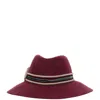 Alexia Alvarez De Toledo Handmade Wool Hat With Wide Brim And Feathered Strap