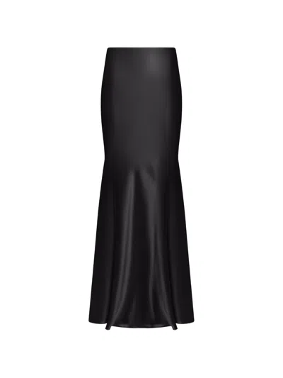 Alexia & Antonia Bias-cut Maxi Skirt In Black
