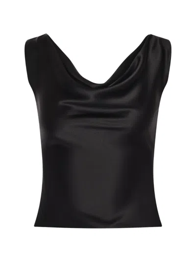 Alexia & Antonia Cowl-neck Blouse In Black