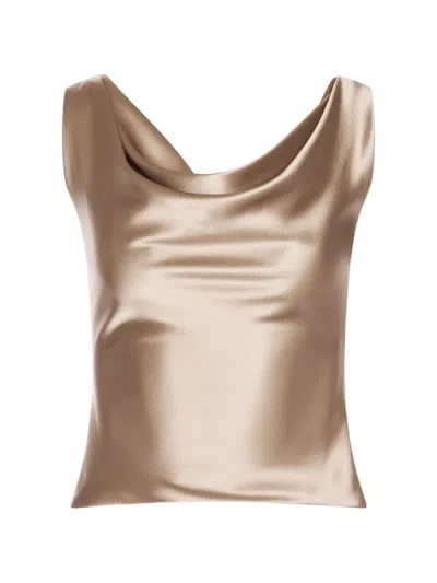 Alexia & Antonia 카울 넥 블라우스 In Gold
