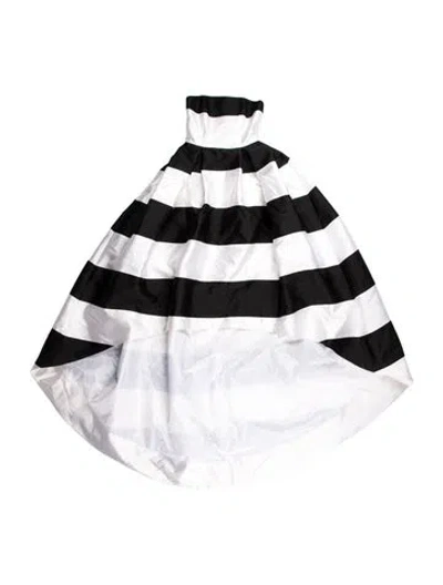 Pre-owned Alexia Maria Silk Long Dress In White